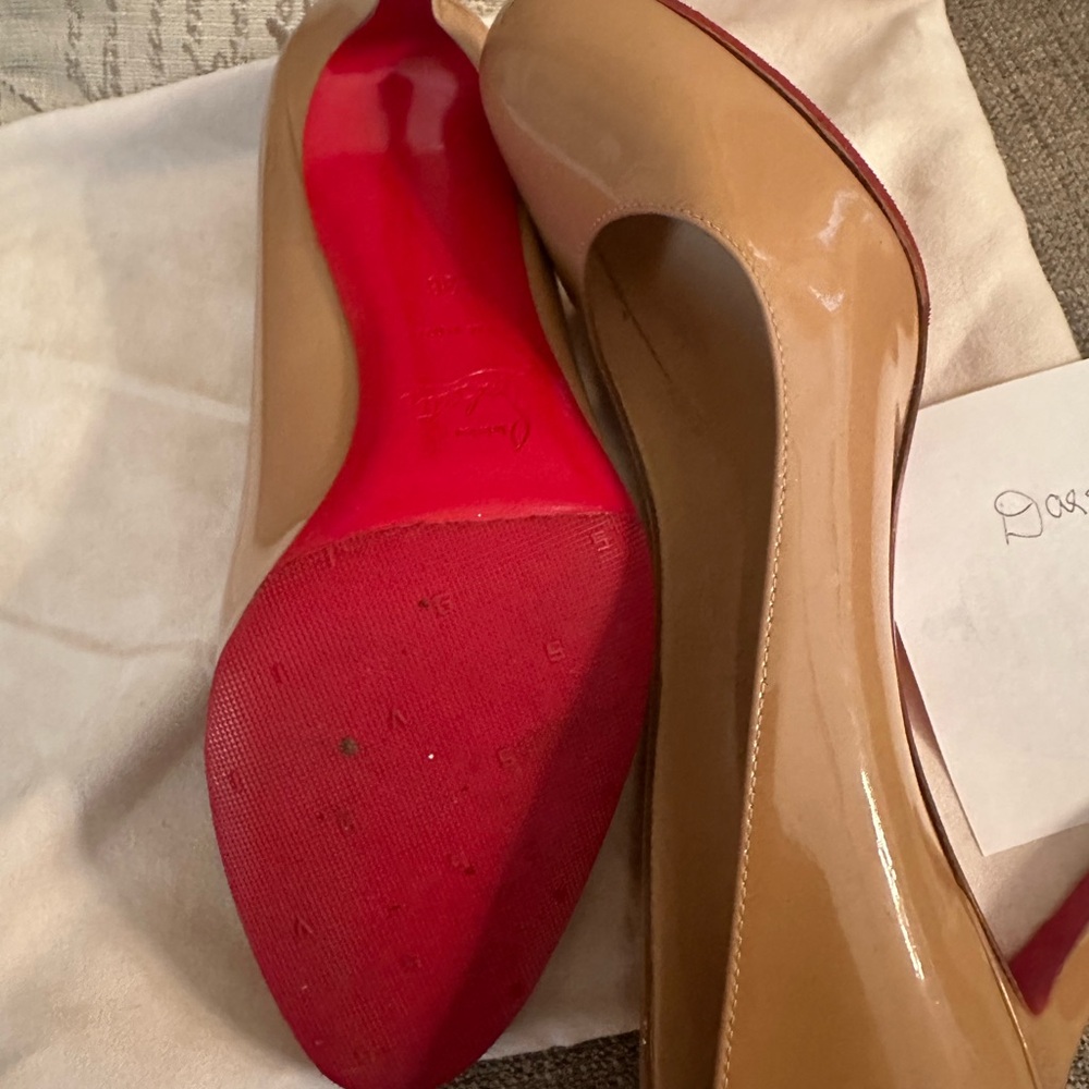 Christian Louboutin Women's Tan Pumps - Picture 4 of 6